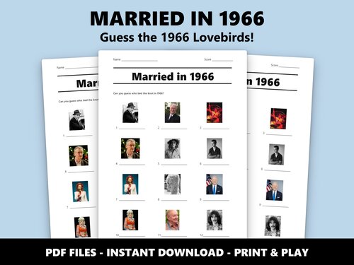 Married in 1966 picture quiz – 60th diamond anniversary