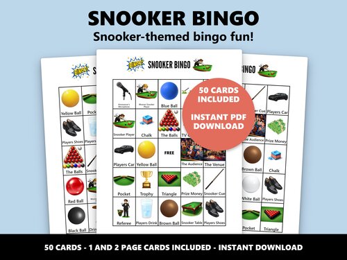 Snooker Bingo snooker themed bingo game