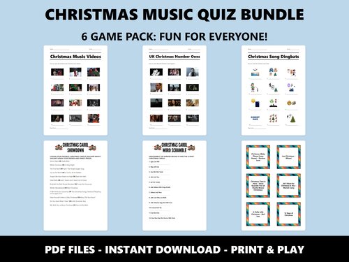 Christmas Music Quiz Bundle preview