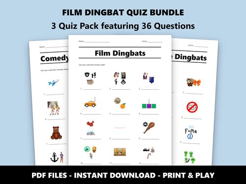 Film Dingbat Quiz Bundle preview
