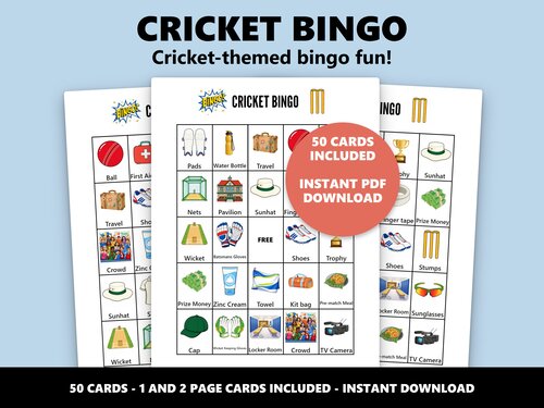 Cricket Bingo game preview