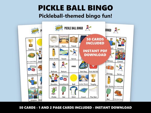 Pickleball Bingo game preview