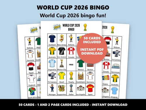 World Cup 2026 Bingo game preview