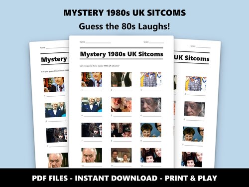 Mystery 1980s UK Sitcoms picture quiz