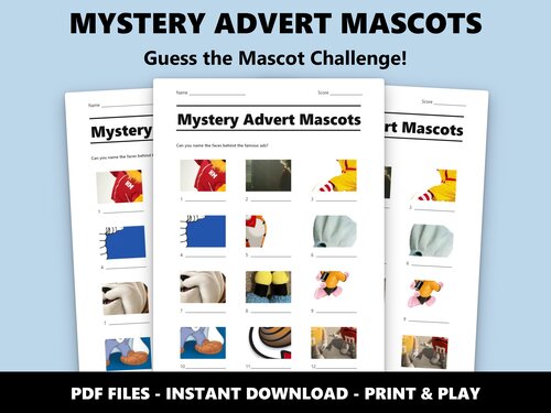 Mystery Advert Mascots picture quiz